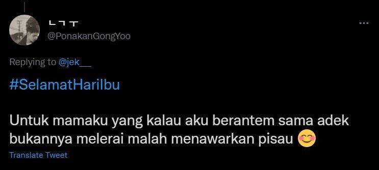 ucapan Hari Ibu ala warganet (twitter.com/ponakangongyoo)