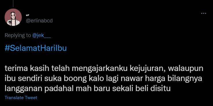 ucapan Hari Ibu ala warganet (twitter.com/erlinabcd)