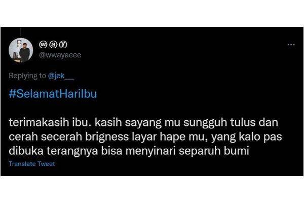 ucapan Hari Ibu ala warganet (twitter.com/wwayaeee)