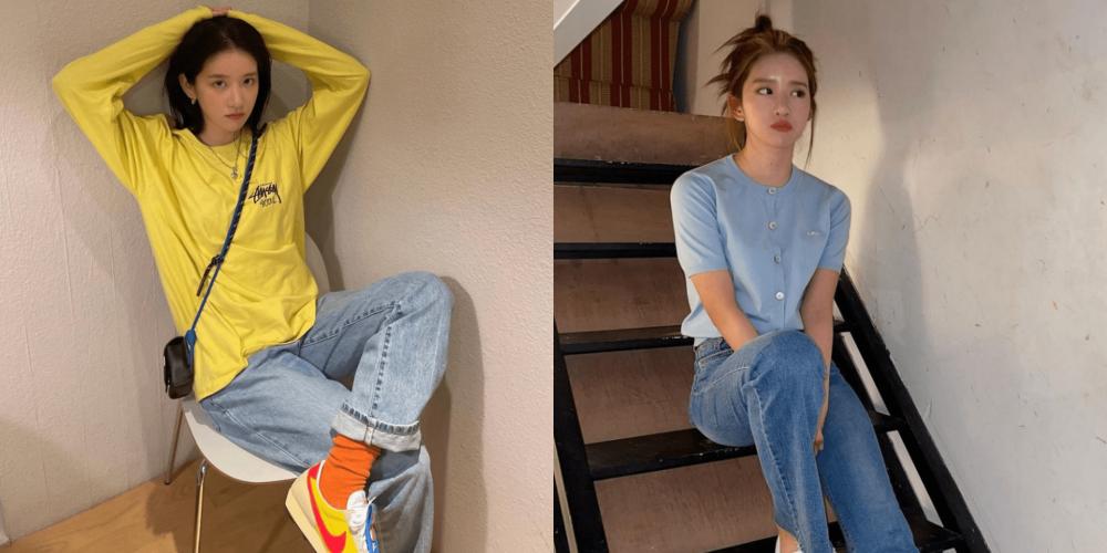 10 Ide Padu Padan Celana Jeans ala Exy WJSN, Cocok untuk Hangout