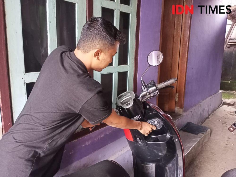 Kocak! Maling di Lombok ini Kembalikan Motor Curiannya