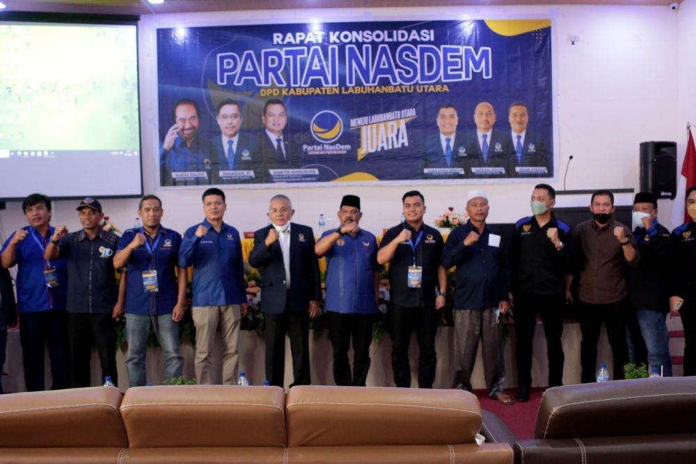 Rahudman Harahap Membuka Rapat Konsolidasi Partai Nasdem DPD Labura