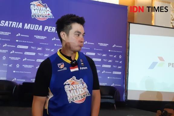 Konferensi Pers Satria Muda Pertamina pada Jumat (24/12/2021). (IDN Times/Margith Juita Damanik)