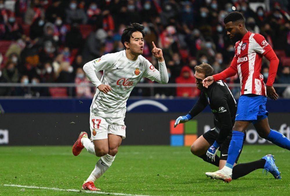 Takefusa Kubo melakukan selebrasi usai mencetak gol. (instagram.com/takefusa.kubo)