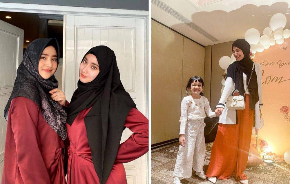 9 Potret Artis Berhijab dan Anak, Paras Mereka bak Pinang Dibelah Dua!