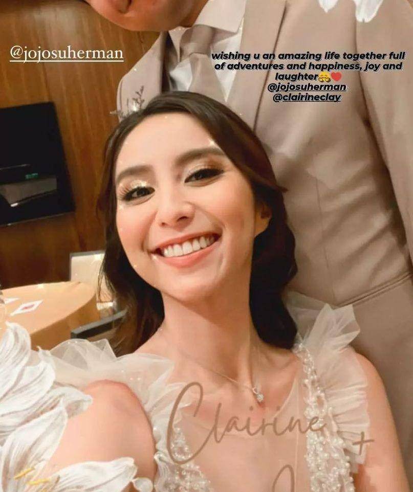 resepsi Clairine Clay (instagram.com/jojosuherman)