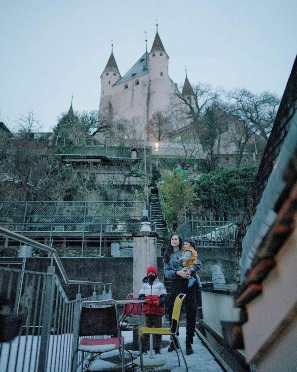 potret liburan keluarga Agus Ringgo di Swiss (instagram.com/sabaidieter)