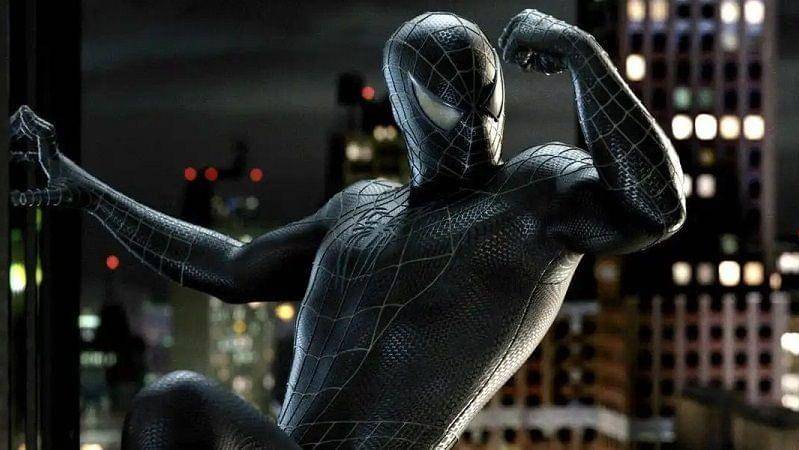Spider-Man kostum hitam. (Dok. Sony Pictures)