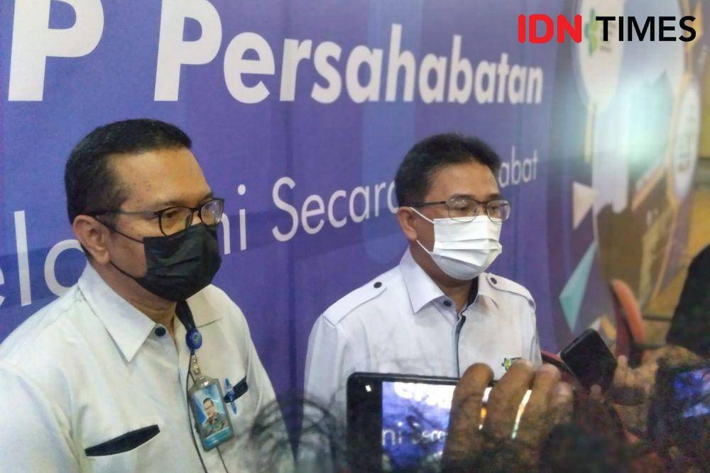 Rumah Sakit Umum Pusat Persahabatan gelar konferensi pers hadapi lonjakan Nataru pada Kamis (23/12/2021). (IDN Times/Dini Suciatiningrum)