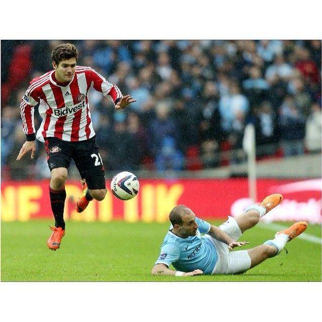 Marcos Alonso berseragam Sunderland pada 2014. (instagram.com/marcosalonso28)