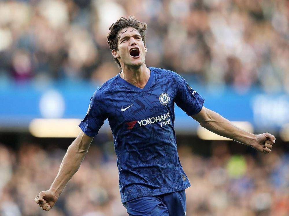 Selebrasi Marcos Alonso (instagram.com/marcosalonso28)