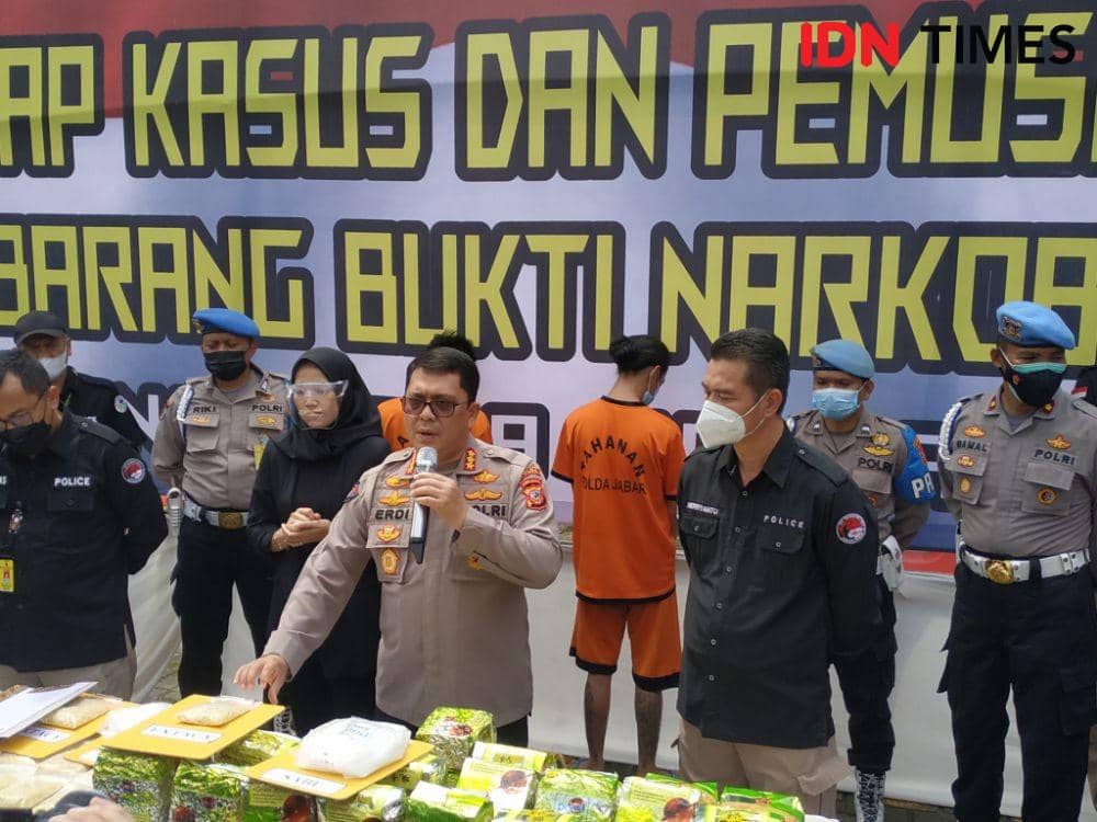 Polda Jabar Gagalkan Penjualan 25,83 Kilogram Narkoba untuk Nataru