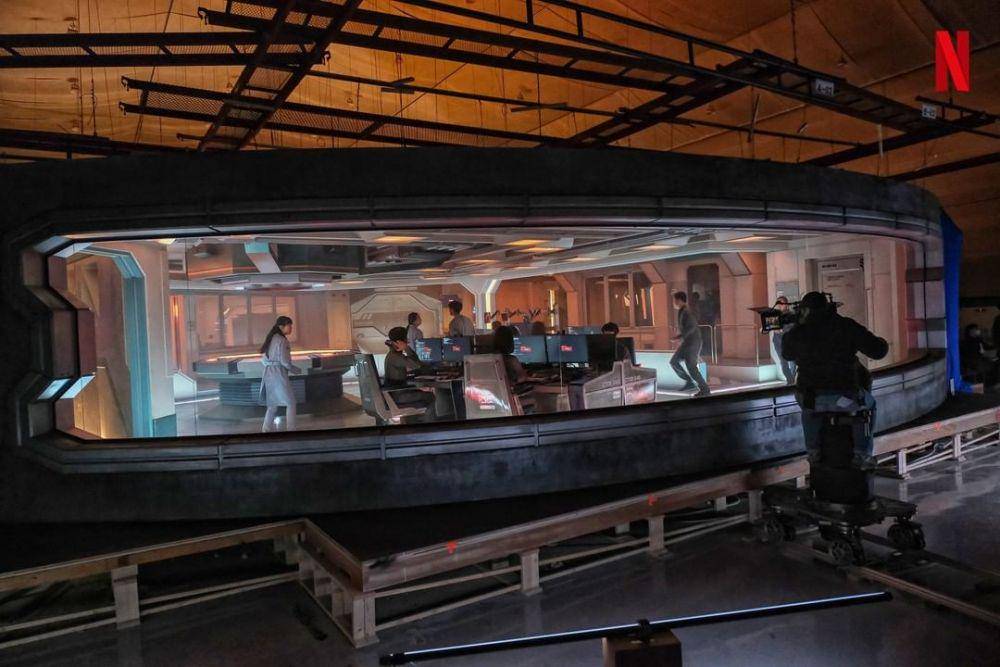 potret di balik layar The Silent Sea (instagram.com/netflixkr)