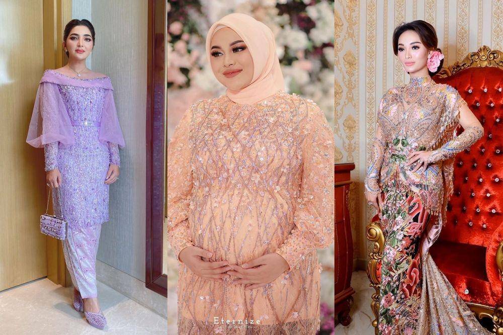 Kebaya Brokat Payet Bernuansa Pastel (Berbagai Sumber)