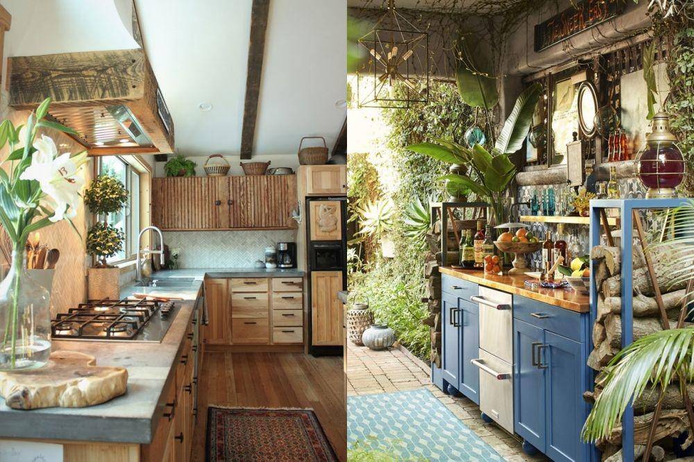 Desain Kitchen Set Bergaya Rustic (Berbagai Sumber)