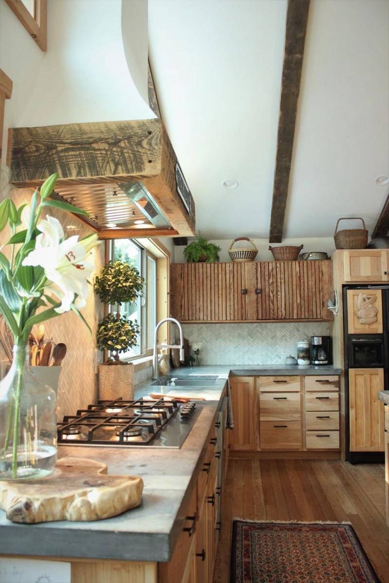 Desain Kitchen Set Bergaya Rustic (prolinerangehoods.com)
