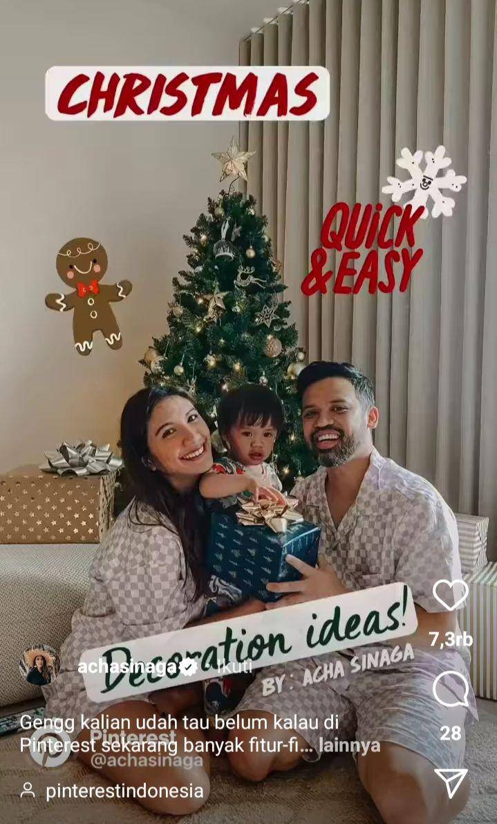 potret keluarga Acha Sinaga (instagram.com/achasinaga)