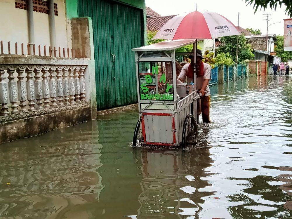 Banjir Palembang, Sabtu (25/12/2021) (IDN Times/istimewa)