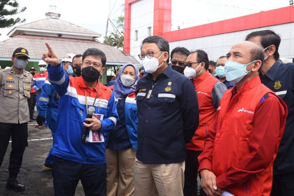 Menteri ESDM melakukan kunjungan kerja ke Fuel Terminal Padalarang, Jawa Barat (Dok. Pertamina)