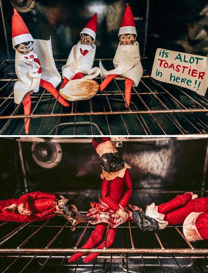 potret kreasi lucu boneka elf oleh anak-anak (facebook.com/Chelsea Hightower)