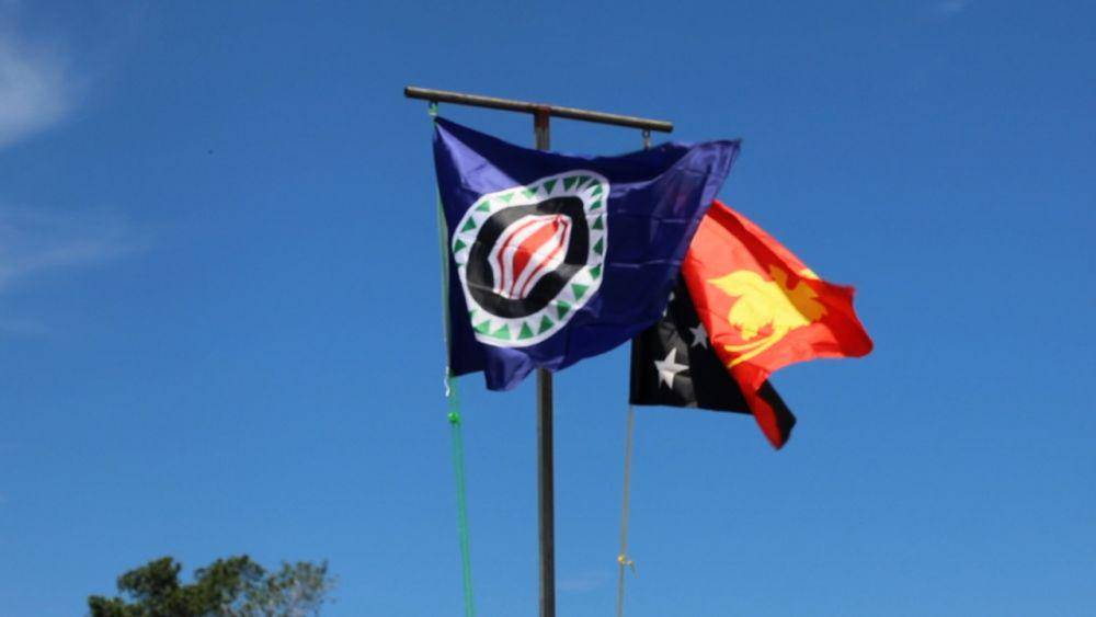 bendera Bougainville dan Papua Nugini (emtv.com.pg)