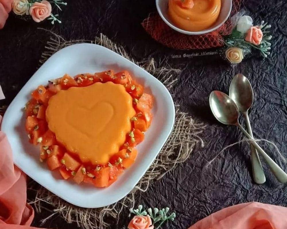 ilustrasi puding pepaya (instagram.com/happyfoodie_kitchendiaries)
