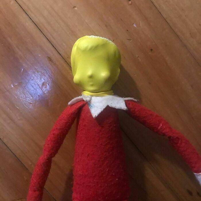 potret kreasi lucu boneka elf oleh anak-anak (instagram.com/skyeleaa)