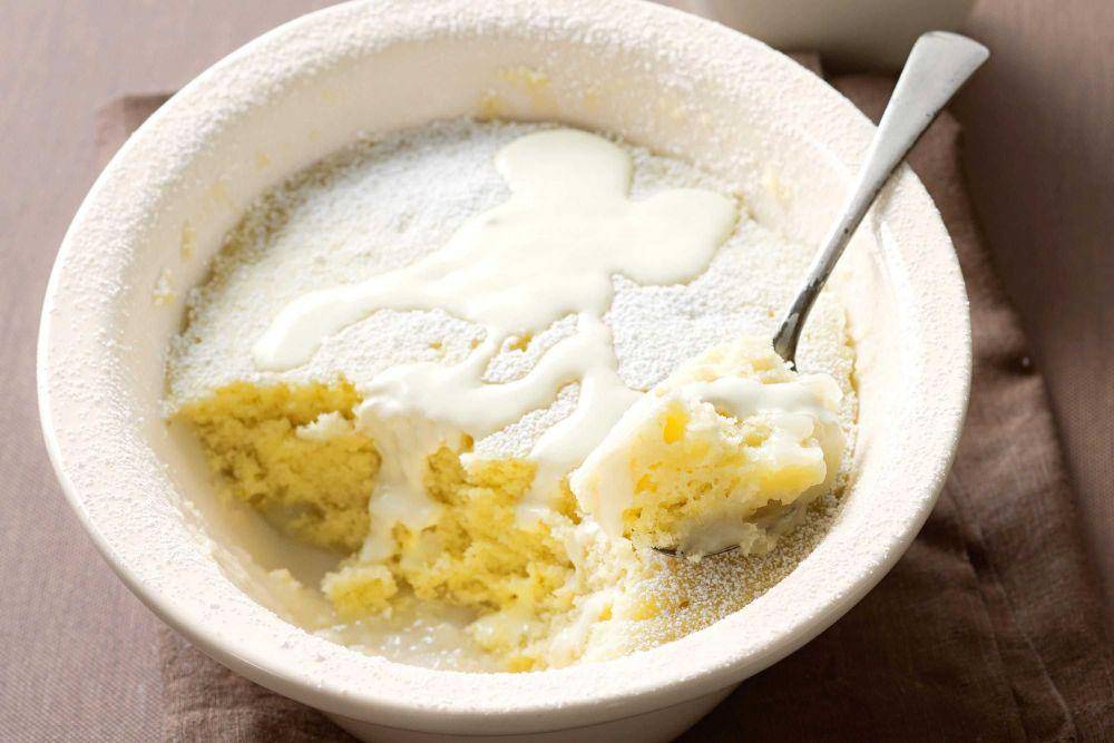 ilustrasi pudding di dalam microwave (taste.com.au)