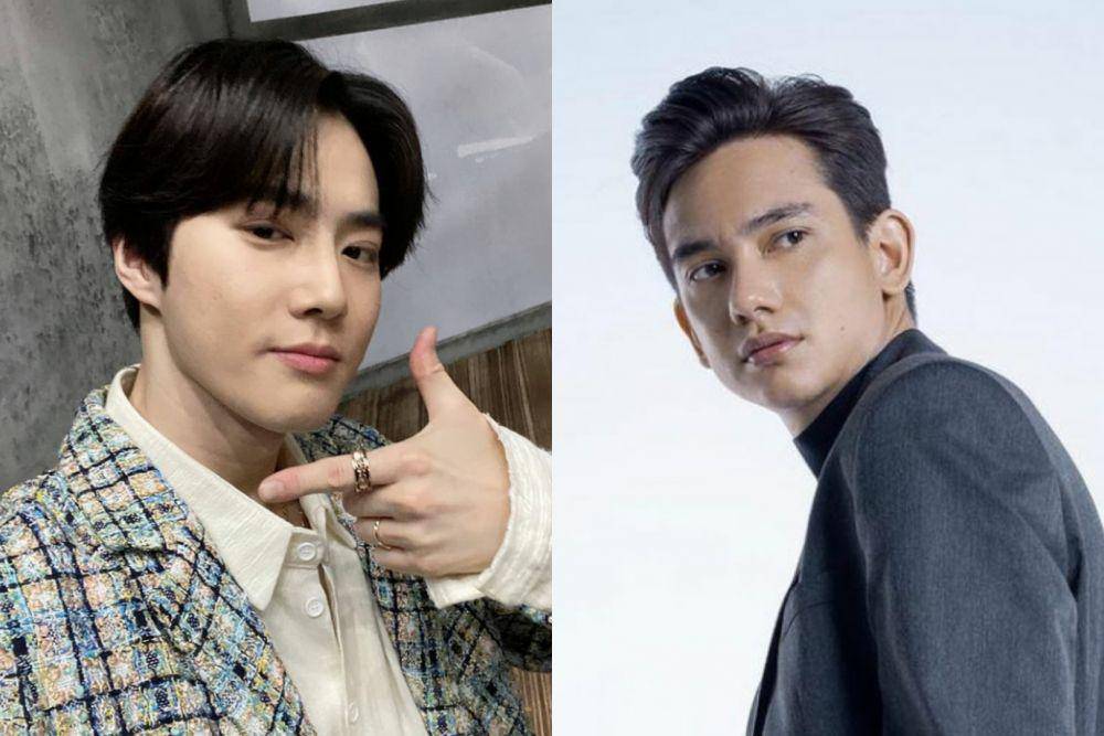 potret Suho EXO dan Adipati Dolken (instagram.com/kimjuncutton | instagram.com/adipatidolk)