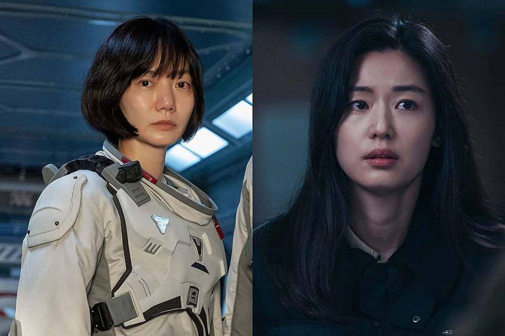 Bae Doona dalam The Silent Sea (instagram.com/netflixkr) | Jun Ji Hyun dalam Jirisan (instagram.com/tvn_drama)