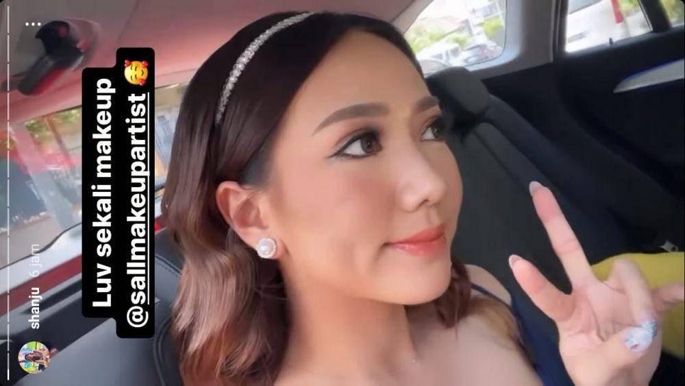 Makeup tunangan Shanju (instagram.com/shanju)