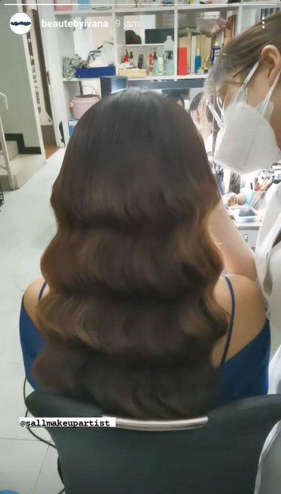 Gaya rambut tunangan Shanju (instagram.com/beautebyivana)