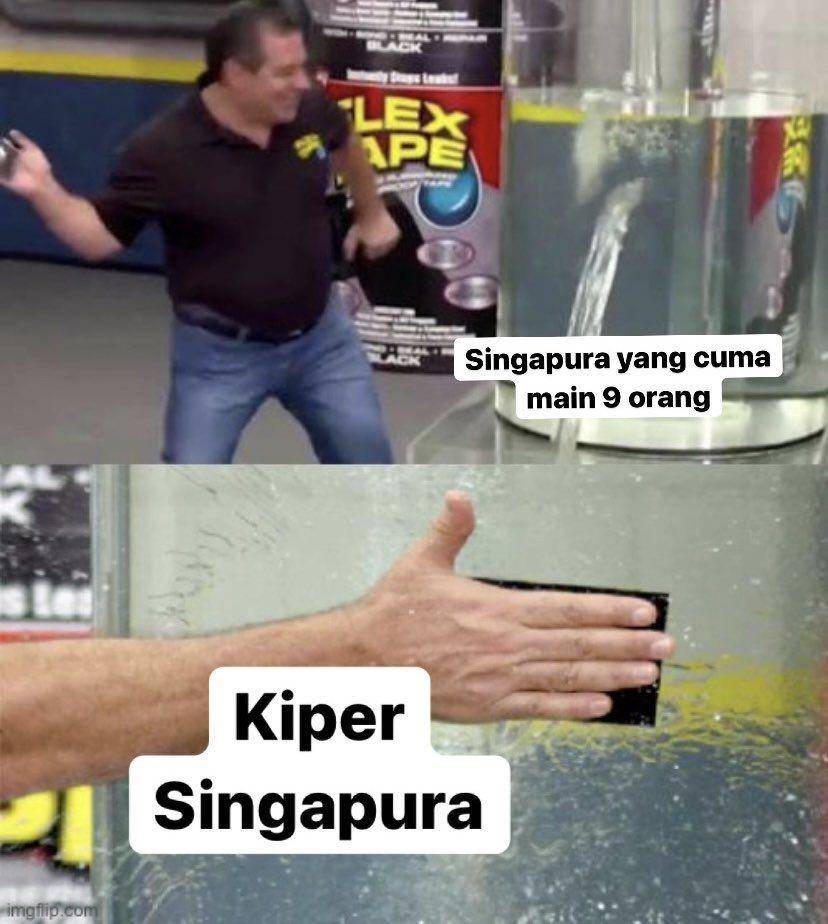 meme Indonesia vs Singapura Piala AFF (twitter.com/lazoneid)