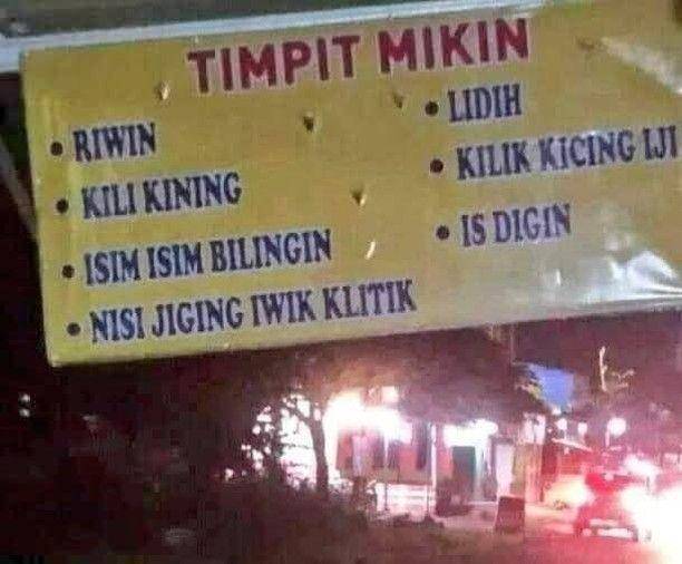 nama dagangan yang kocak (instagram.com/kebebasanrakyat)