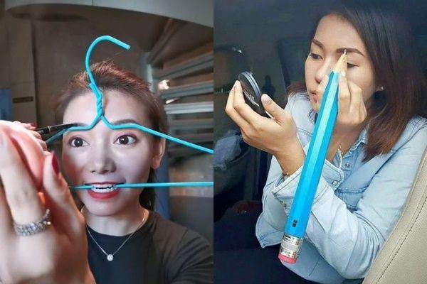 10 Potret Usaha Orang untuk Tampil Cantik Ini Super Nyeleneh