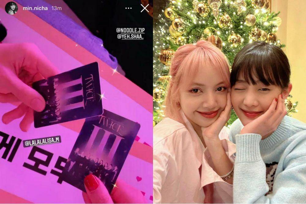 Lisa BLACKPINK bersama Minnie (G)I-dle menghadiri konser TWICE (instagram.com/min.nicha)