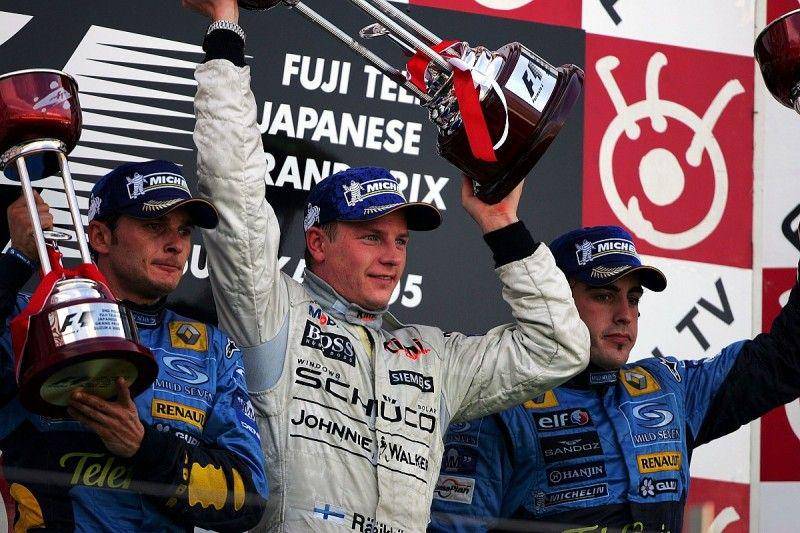 Kimi Raikkonen menang pada GP Jepang 2005. (autosport.com)