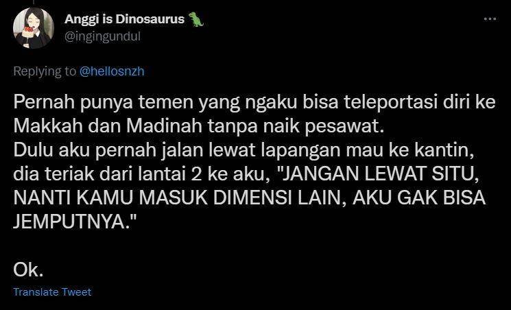 cerita lucu teman doyan bohong (twitter.com/ingingundul)