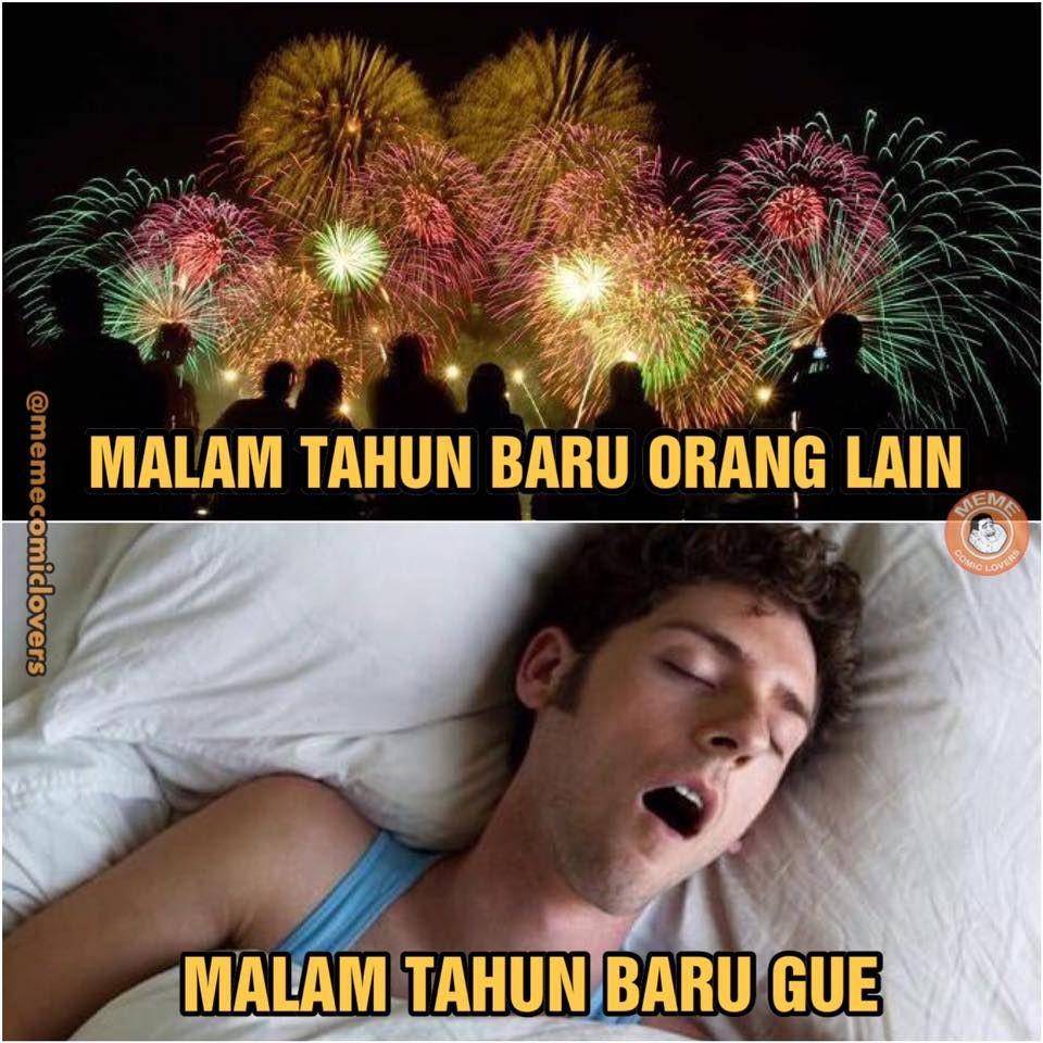 meme tahun baru gue vs orang lain (facebook.com/memecomiclovers)