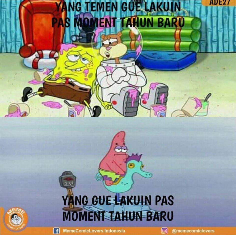 meme tahun baru gue vs orang lain (facebook.com/memecomiclovers.indonesia)