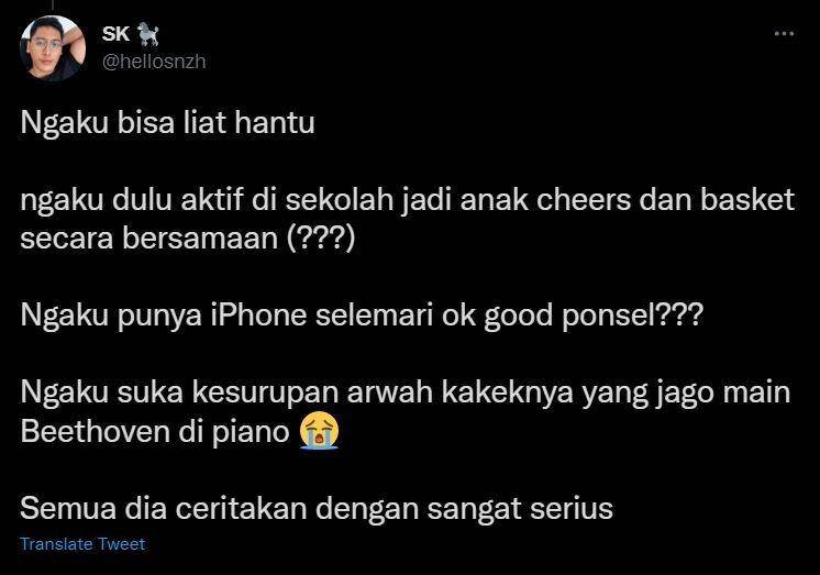 cerita lucu teman doyan bohong (twitter.com/hellosnzh)