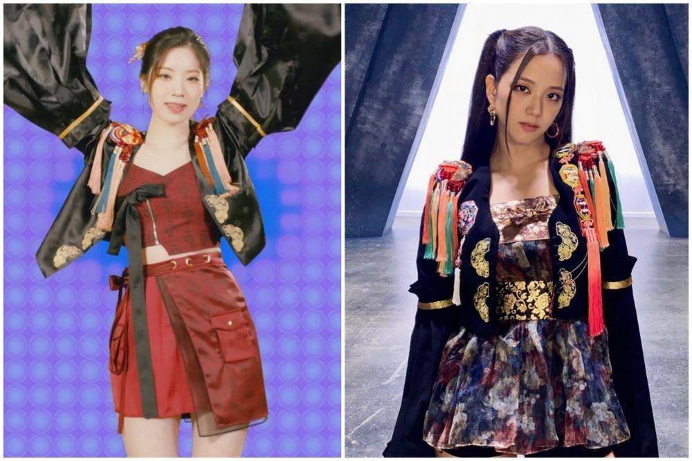 Outfit Dahyun TWICE dan Jisoo BLACKPINK ( dok. JYP Entertainment | instagram.com/sooyaaa__)