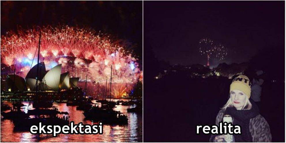 meme ekspektasi vs realita tahun baru (instagram.com/twos_a_team)