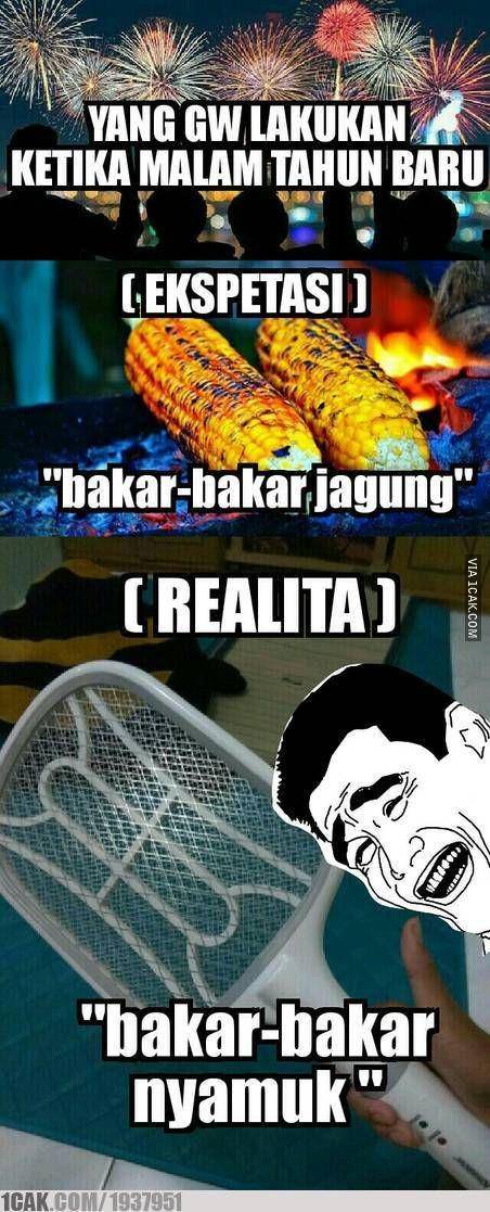 meme ekspektasi vs realita tahun baru (1cak.com)