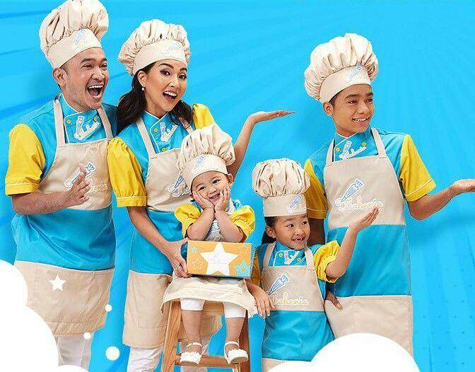 potret anak artis pakai baju koki (instagram.com/thabeniaofficial)