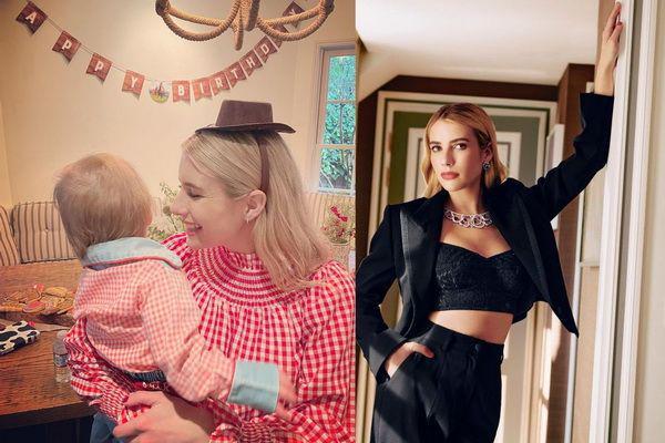 10 Potret Keibuan Emma Roberts Asuh Anak, Genap Setahun Jadi Mama