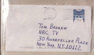 surat yang ditujukan untuk Tom Brokaw (dok. fbi.gov)