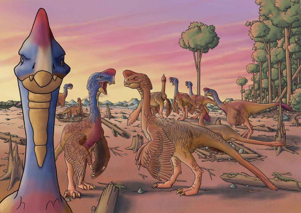 Kawanan Oviraptor (instagram.com/dehemmeligeting)