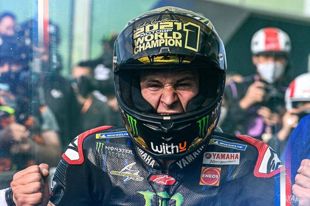 Fabio Quartararo menjadi pembalap Prancis yang juara dunia di kelas utama MotoGP 2021. (motogp.com)