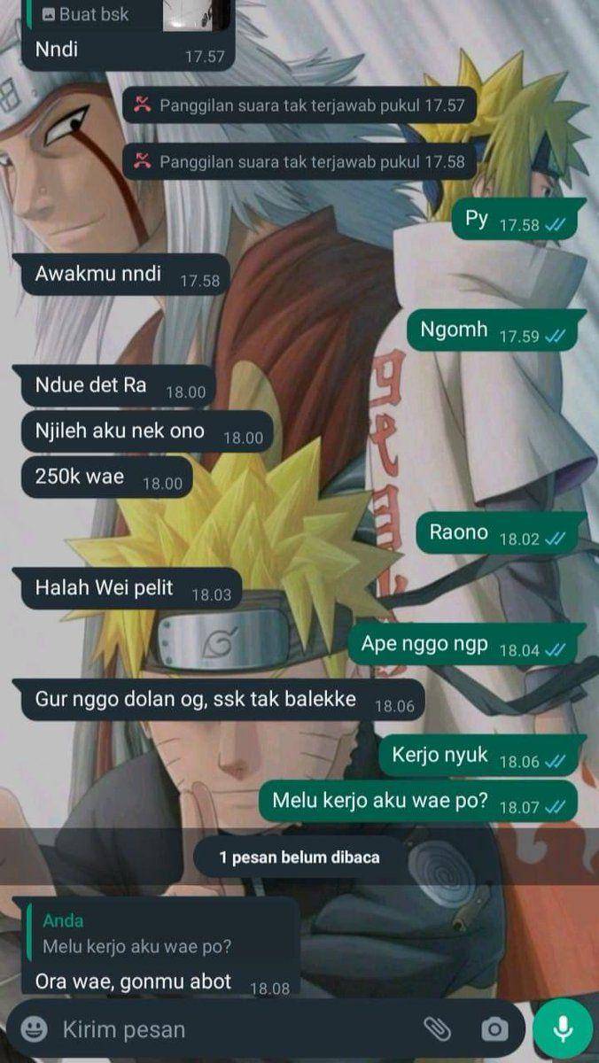 chat bahasa Jawa yang nyesek abis (twitter.com/jowoshitpost)